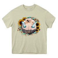 Mossy Hedgehog with Sunflower Heavy Core Tee - Bettercallsaul
