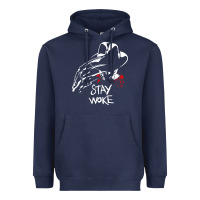 Navy stay woke freddy krueger Heavyweight Hoodie - trangStudio