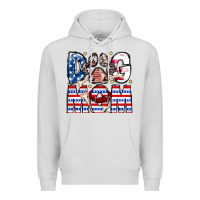 Dove Grey American Dog Mom Premium Hoodie - CowhideDigitalArt