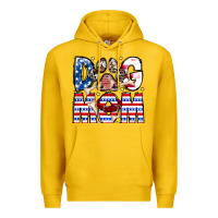 Lemon American Dog Mom Premium Hoodie - CowhideDigitalArt