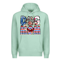 Seafoam American Dog Mom Premium Hoodie - CowhideDigitalArt