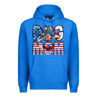 True Royal American Dog Mom Premium Hoodie - CowhideDigitalArt