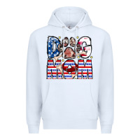 White American Dog Mom Premium Hoodie - CowhideDigitalArt