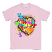 Bubblegum Pink Autism hearts Classic Tee - NancyCooperArtShop