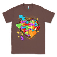 Chestnut Autism hearts Classic Tee - NancyCooperArtShop
