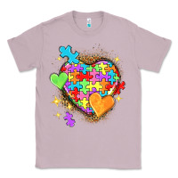 Lilac Autism hearts Classic Tee - NancyCooperArtShop