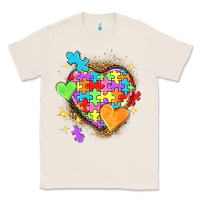 Natural Autism hearts Classic Tee - NancyCooperArtShop