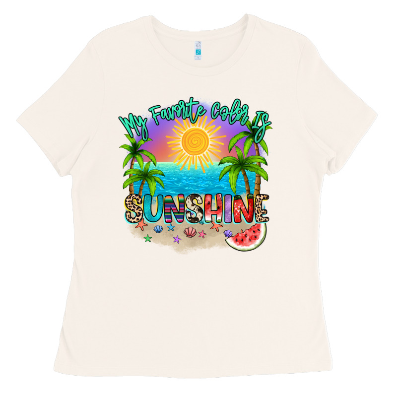 My Favorite Color Is Sunshine Ladies Tee by NancyCooperArtShop | Teevron