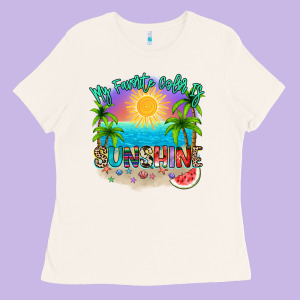 My Favorite Color Is Sunshine Ladies Tee Designed By Nancycooperartshop