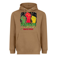 Toasted Coconut freedom juneteenth since 1865 Heavyweight Hoodie - BarkalooDesign