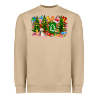 Mushroom Christmas teacher Heavyweight Sweatshirt - CowhideDigitalArt