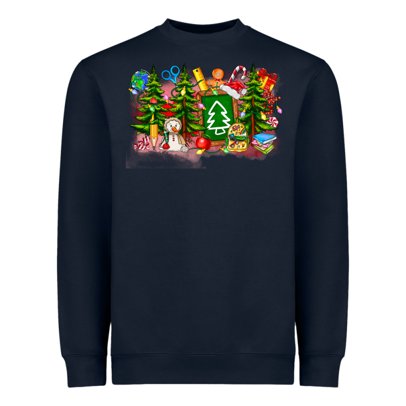 Christmas Teacher Heavyweight Sweatshirt by CowhideDigitalArt | Teevron