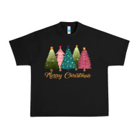 Black merry christmas trees Urban Heavy Tee - CowGirlArtShop