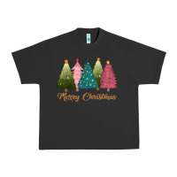 Pigment Black merry christmas trees Urban Heavy Tee - CowGirlArtShop