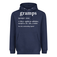 Navy Grandpa Gift for Gramps, Fathers Day Birthday Gift Idea Heavyweight Hoodie - trangStudio