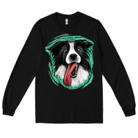 Black border collie Long Sleeve Tee - Jasminsmagicworld