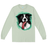 Matcha border collie Long Sleeve Tee - Jasminsmagicworld