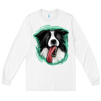 White border collie Long Sleeve Tee - Jasminsmagicworld