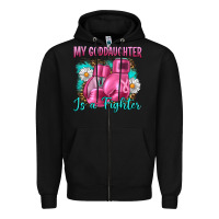 Black Breast Cancer my Goddaughter is a fighter Zipper Hoodie - Artiststas