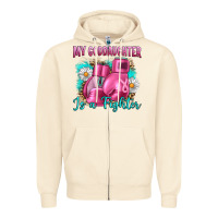 Sandshell Breast Cancer my Goddaughter is a fighter Zipper Hoodie - Artiststas
