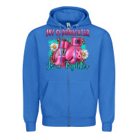 True Royal Breast Cancer my Goddaughter is a fighter Zipper Hoodie - Artiststas