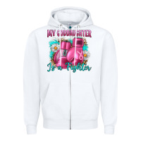 White Breast Cancer my Goddaughter is a fighter Zipper Hoodie - Artiststas