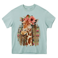 Arona Giraffe with Floral Heavy Core Tee - Bettercallsaul