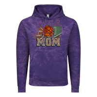 Cloud Purple Basketball Mom Vintage Hoodie - HowdyJamesFarm
