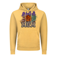 Vintage Mustard Basketball Mom Vintage Hoodie - HowdyJamesFarm