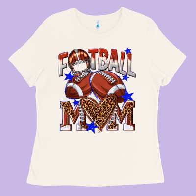 American Football Mom Ladies Tee Designed By Nancycooperartshop