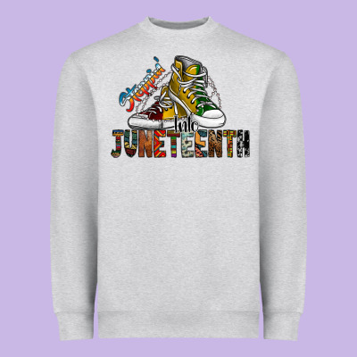 Steppin Into Juneteenth Heavyweight Sweatshirt Designed By Sublimationcraftshop