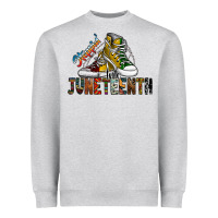 Heather Grey steppin into juneteenth Heavyweight Sweatshirt - SublimationCraftShop