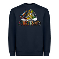 Navy steppin into juneteenth Heavyweight Sweatshirt - SublimationCraftShop