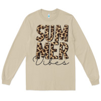 Mushroom summer vibes leopard Long Sleeve Tee - CowCowDesign