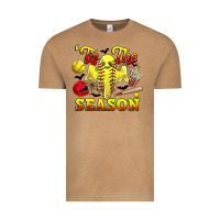 Tis The Season Softball Halloween Vintage Tee | Teevron