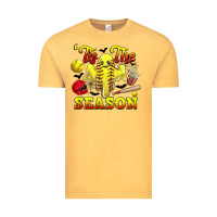 Vintage Mustard tis the season softball halloween Vintage Tee - CowGirlArtShop