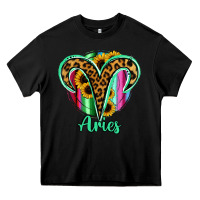 Black Aries Zodiac Heavy Core Tee - Bettercallsaul