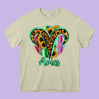 Aries Zodiac Heavy Core Tee Designed By Bettercallsaul