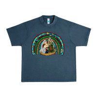 Midnight Navy holy family rainbow Urban Heavy Tee - RanaPortraitStore
