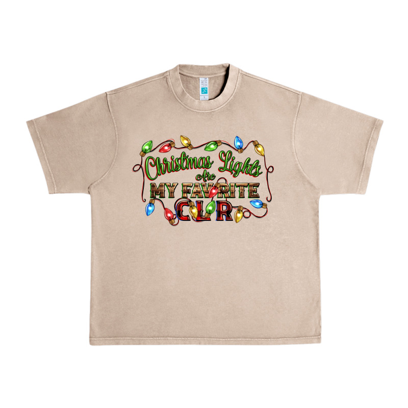 Christmas Lights Are My Favorite Color Urban Heavy Tee by CowGirlArtShop | Teevron