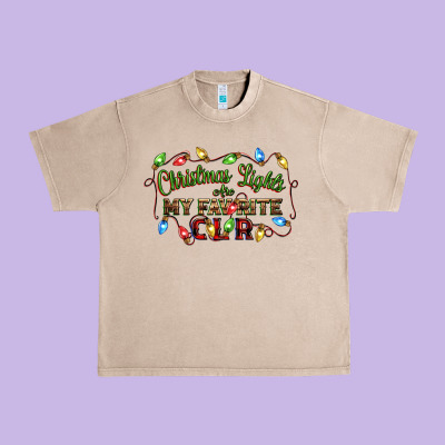 Christmas Lights Are My Favorite Color Urban Heavy Tee Designed By Cowgirlartshop