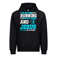 Black Christian Runner Half Marathon Running Race Jesus Gift Urban Hoodie - trangStudio