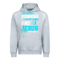 Heather Grey Christian Runner Half Marathon Running Race Jesus Gift Urban Hoodie - trangStudio