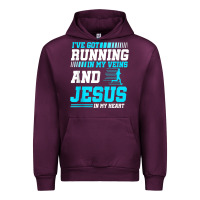 Mauve Wine Christian Runner Half Marathon Running Race Jesus Gift Urban Hoodie - trangStudio