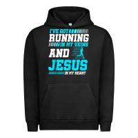 Pigment Black Christian Runner Half Marathon Running Race Jesus Gift Urban Hoodie - trangStudio