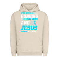 Pigment French Oak Christian Runner Half Marathon Running Race Jesus Gift Urban Hoodie - trangStudio