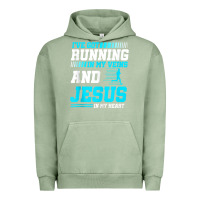 Pigment Oil Green Christian Runner Half Marathon Running Race Jesus Gift Urban Hoodie - trangStudio