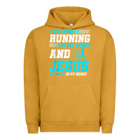Pigment Peanut Butter Christian Runner Half Marathon Running Race Jesus Gift Urban Hoodie - trangStudio