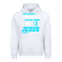 White Christian Runner Half Marathon Running Race Jesus Gift Urban Hoodie - trangStudio