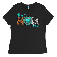 Black Best Mom Ever Ladies Tee - texasbilliewilder